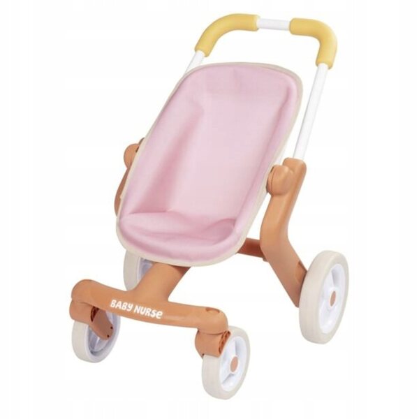 Количка за кукли Smoby Baby Nurse с въртящи се на 360° колела, лека и лесна за почистване