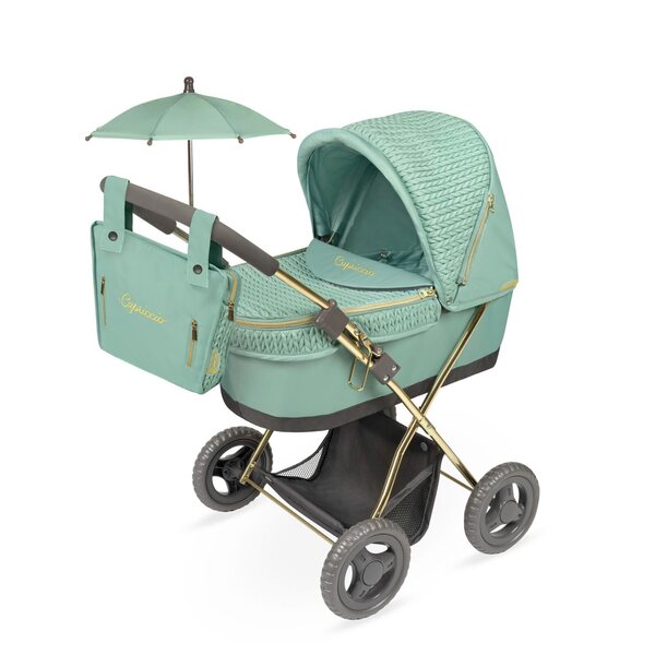 DeCuevas 85073 Tief zusammenklappbarer Puppenwagen mit Regenschirm und Tasche Capriccio 2025