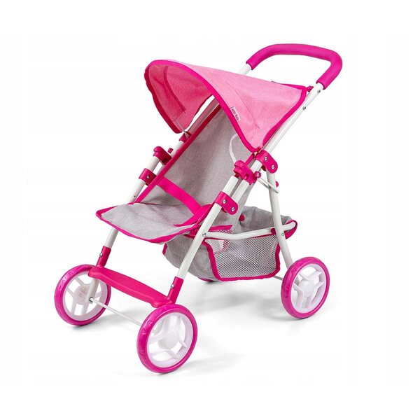 Opvouwbare poppenwagen met luifel Milly Mally Natalie 3+