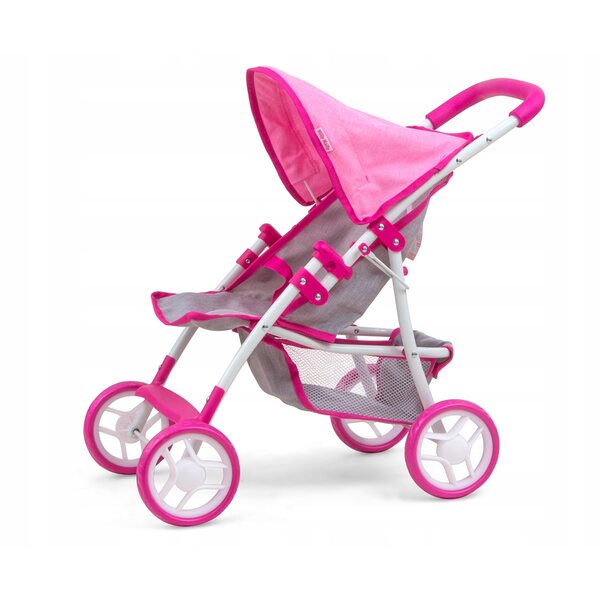 Milly Mally Kate Prestige Rosa Puppenwagen mit Zubehör und widerstandsfähiger Struktur