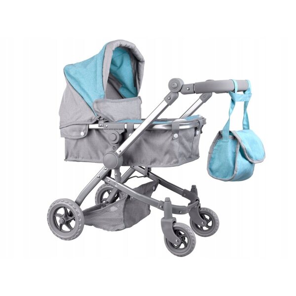 Jokomisiada 2in1 Puppenwagen – Gondel und Kinderwagen, leicht und funktional
