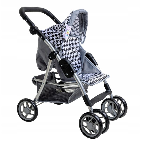 Großer Kinderwagen für Doris-Puppen mit Metallstruktur und weichem Griff