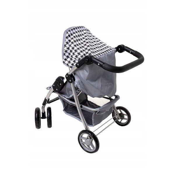 Großer Kinderwagen für Doris-Puppen mit Metallstruktur und weichem Griff