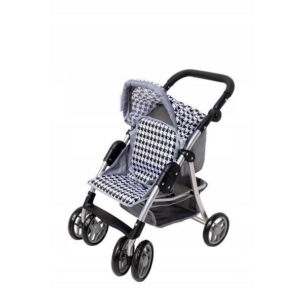 Großer Kinderwagen für Doris-Puppen mit Metallstruktur und weichem Griff