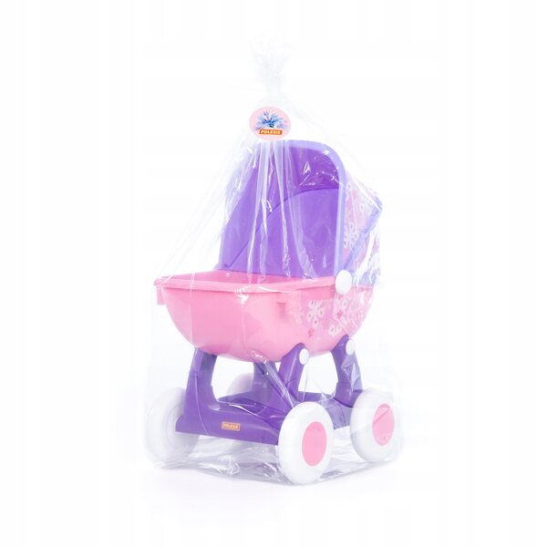 Passeggino per bambole Arina n. 2, a 4 ruote, rosa, per giocare a partire da Polesie di 1 anno