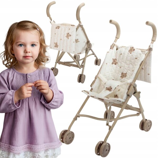 Leichter und stabiler Woopie Royal faltbarer Puppenwagen für Kinder