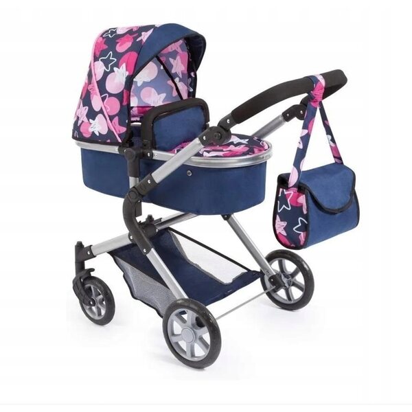 City Neo Bayer Design Puppenwagen mit verstellbarem Griff und drehbaren Rädern