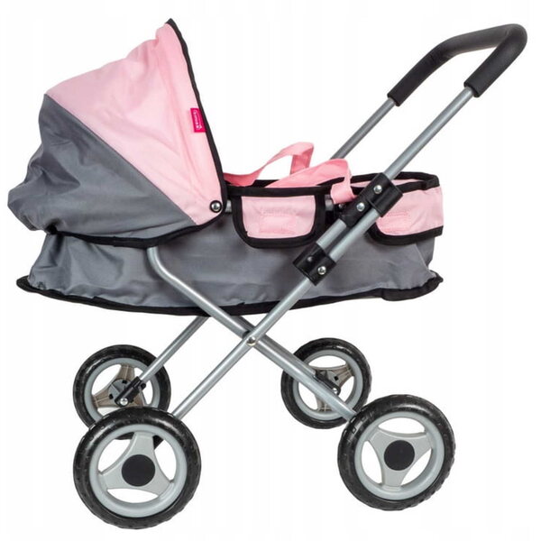 Bambolina Passeggino per bambole Deep Passeggino Gondola BD2114 Rosa