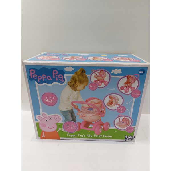 Peppa Pig 4 in 1 leichter und funktioneller Puppenwagen HTI 18m+