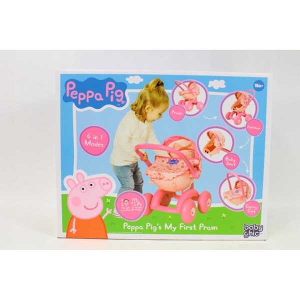 Peppa Pig 4 in 1 leichter und funktioneller Puppenwagen HTI 18m+