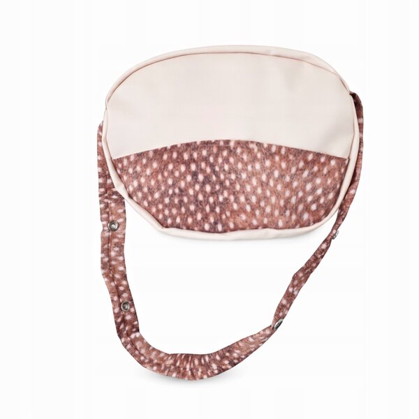 Grande Passeggino per Bambole Nicol Premium Eco-pelle Cream con Motivo Jelonki