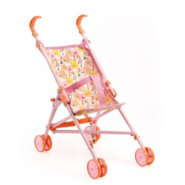 Djeco Pomea Puppenwagen leicht und einfach zusammenklappbar, 30-34 cm