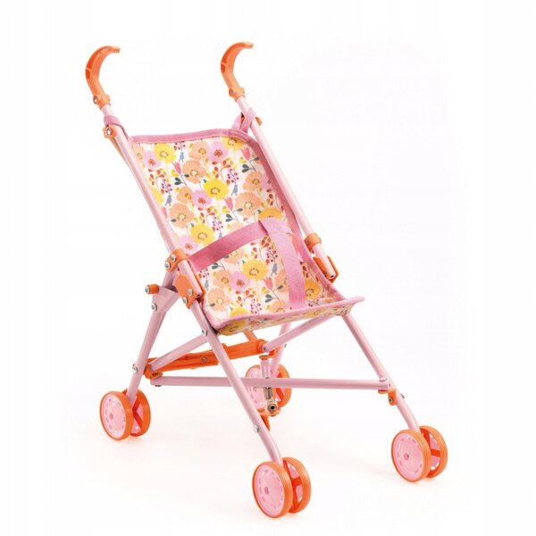 Djeco Pomea Puppenwagen leicht und einfach zusammenklappbar, 30-34 cm