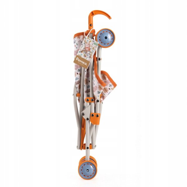Djeco Pomea Puppenwagen leicht und einfach zusammenklappbar, 30-34 cm