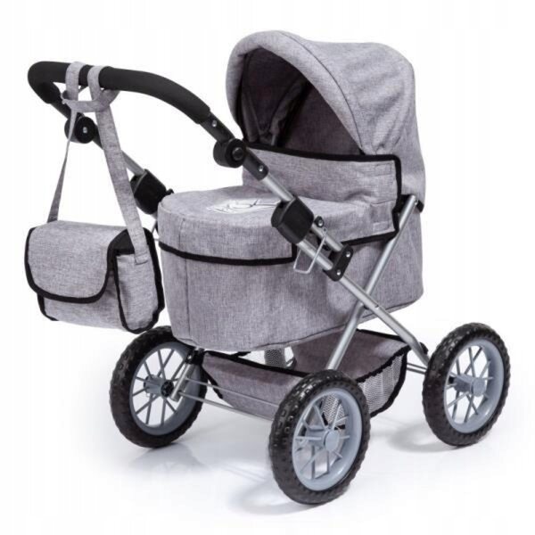 Bayer Design Trendiger tiefer Puppenwagen verstellbar und faltbar