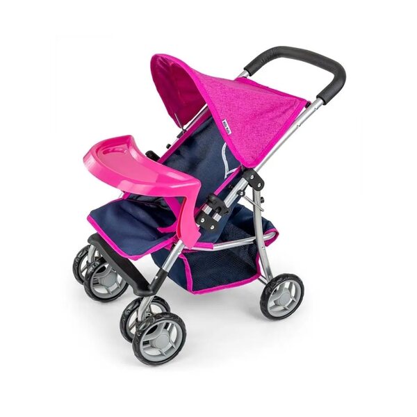 Hochwertiger Milly Mally Kate Prestige Navy Puppenwagen