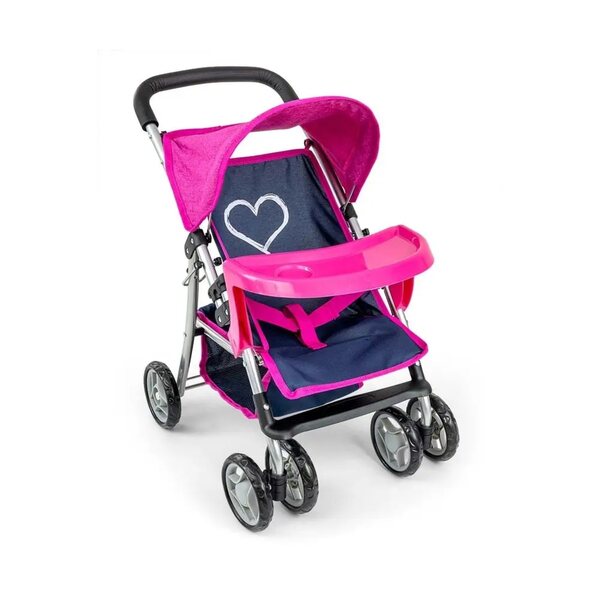 Hochwertiger Milly Mally Kate Prestige Navy Puppenwagen