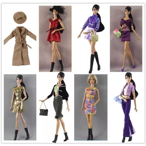 11,5" Puppenkleidungsset - 1/6 BJD Jacke, Oberteil, Hose und Freizeitkleidung