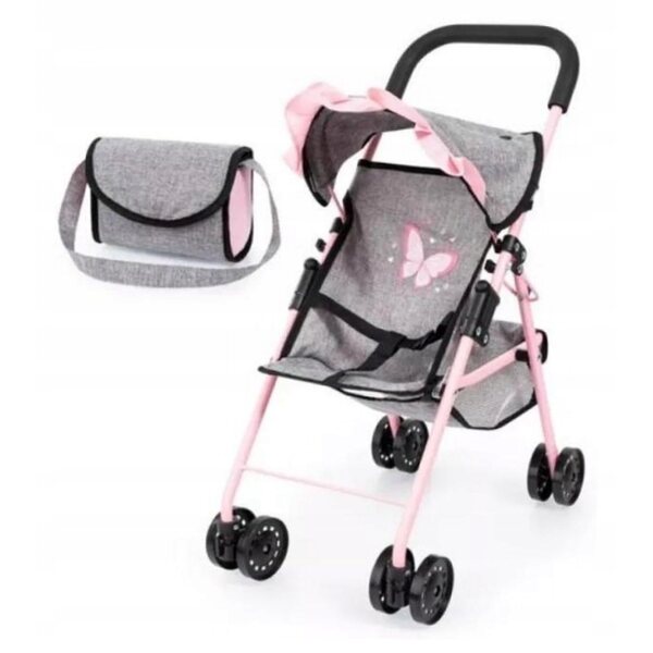 Bayer Design grauer Puppenwagen für Kinder ab 3 Jahren