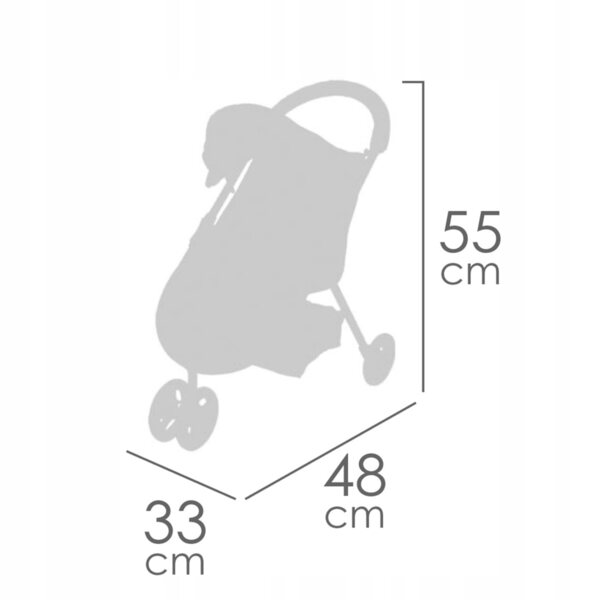 DeCuevas Gala Puppenwagen mit Ballerina-Puppe und Aluminiumstruktur