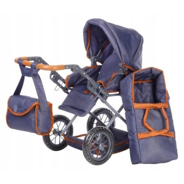 Knorrtoys Ruby 3in1 Jeans-Puppenwagen für Mädchen ab 3 Jahren