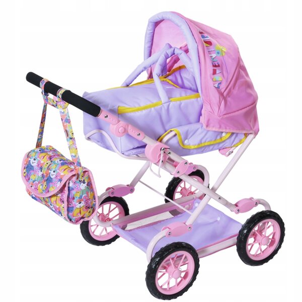 BABY BORN Zapf multifunktionaler Puppenwagen, Stubenwagen und verstellbarer Kinderwagen