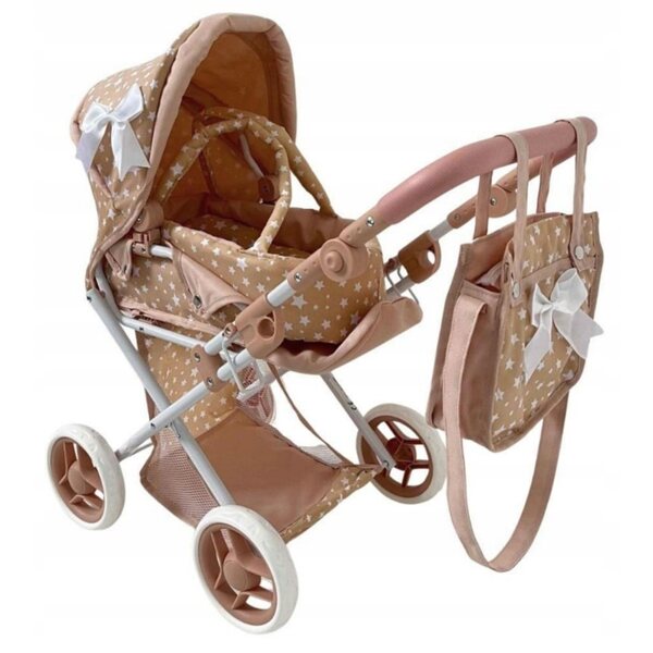 Verstellbarer 2-in-1-Puppenwagen mit Tasche und MarioToys-Zubehör