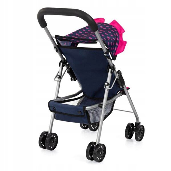 Blauer Puppenwagen von Bayer Design mit Einhorn und Zubehör für Kinder ab 18 Monaten