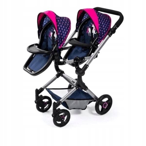 Bayer Design Zwillingspuppenwagen verstellbar und faltbar bis 46 cm