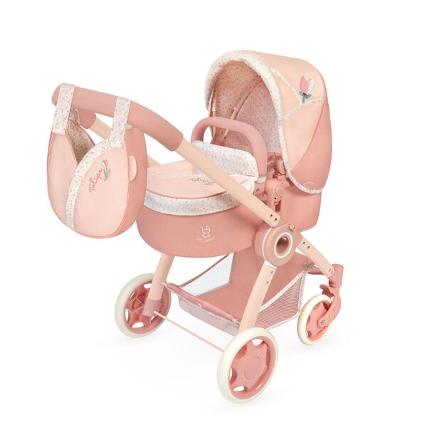 DeCuevas 80574 3-in-1-Klappwagen für Puppen mit Tasche Tulipe 70 cm