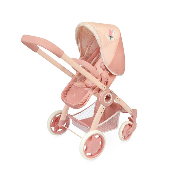 DeCuevas 80574 3-in-1-Klappwagen für Puppen mit Tasche Tulipe 70 cm