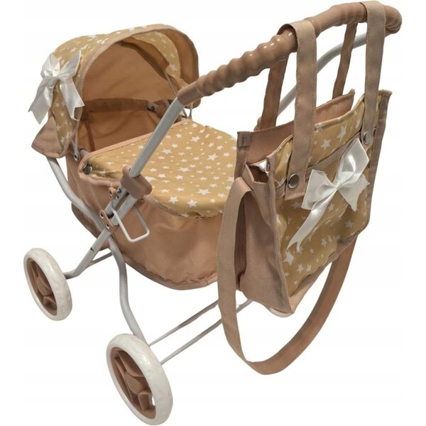 Tiefer Puppenwagen mit Tasche MarioToys – faltbar und praktisch