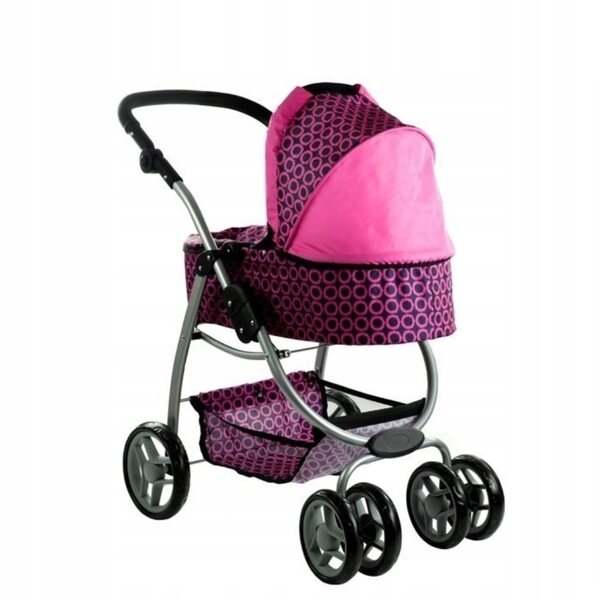3-in-1-Poussette für Puppen mit Gondel, Kinderwagen und Tasche für Mädchen