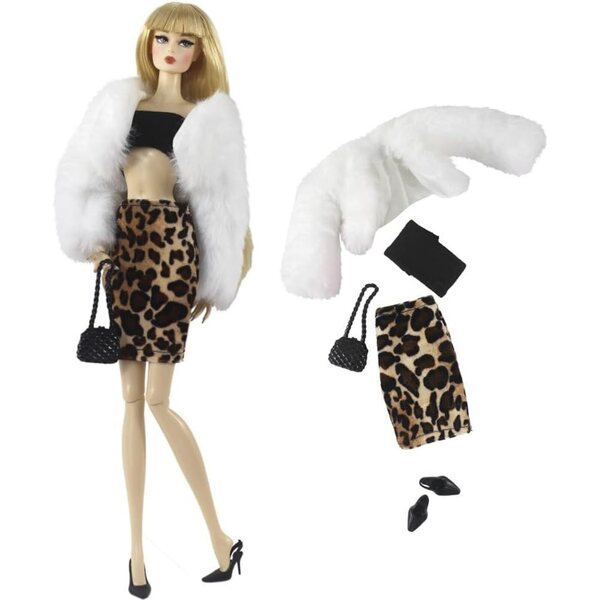 5-teiliges Winterkleidungsset für 30 cm große BJD 1/6 Odulu American Doll