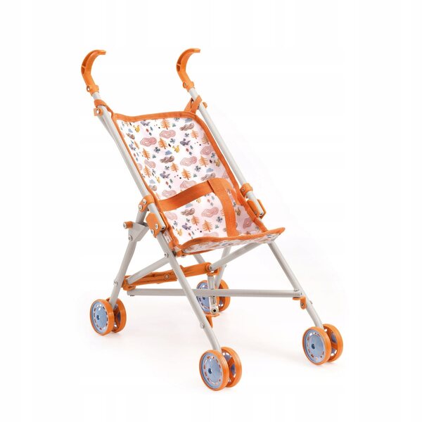 Djeco Puppenwagen aus der Pomea-Kollektion mit Waldmotiven