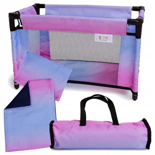3-in-1-Set für Doris-Puppen: Kinderwagen, Kinderbett und passende Tasche