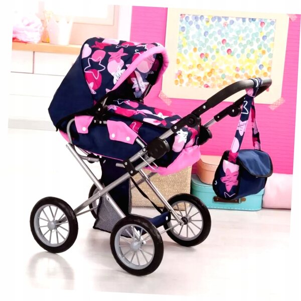 Bayer Design City Star: Kombikinderwagen für Puppen bis 46 cm, verstellbar und vielseitig