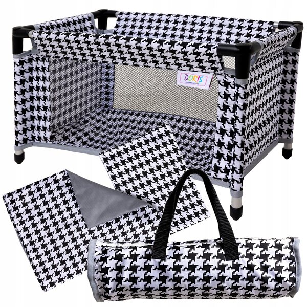 3-in-1-Set für DORIS-Puppen: Kinderwagen, Kinderbett und passendes Zubehör