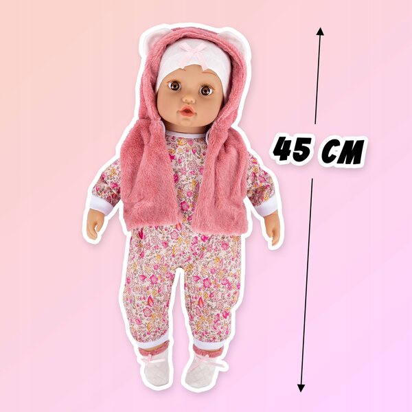 3-in-1-Kinderwagen für Kinderspielpuppen mit Puppen- und Schaumstoffrädern