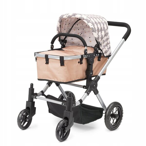 2-in-1-Puppenkinderwagen von Micki Skrallan mit verstellbarem Sitz und Zubehör