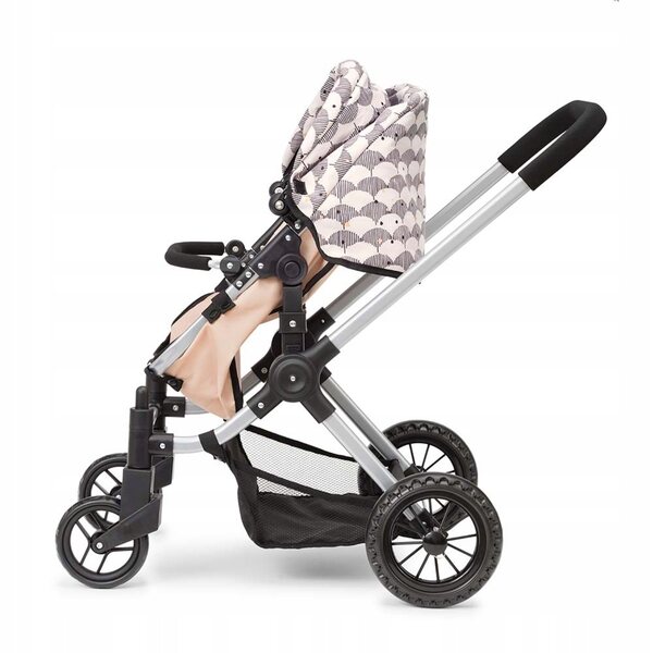 2-in-1-Puppenkinderwagen von Micki Skrallan mit verstellbarem Sitz und Zubehör
