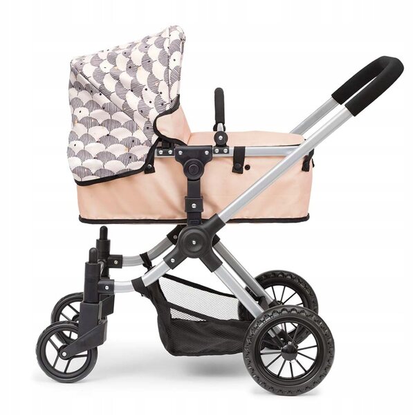 2-in-1-Puppenkinderwagen von Micki Skrallan mit verstellbarem Sitz und Zubehör