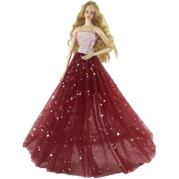 Abito da Sera per Bambola 29,2 cm - Elegante Vestito Principessa con Velo Star Moon