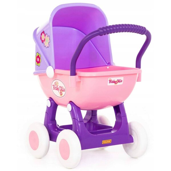 Arina Polesie Puppenwagen 59 cm mit Gondel und großen Rädern