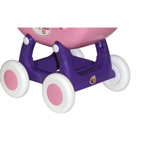 Arina Polesie Puppenwagen 59 cm mit Gondel und großen Rädern