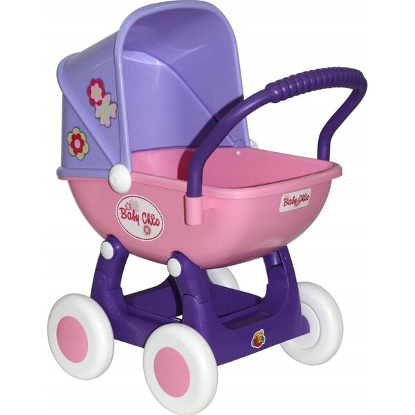 Arina Polesie Puppenwagen 59 cm mit Gondel und großen Rädern