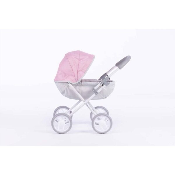 Tiefer Kinderwagen für Susie To-ma-Puppen mit weichen Rädern und Verdeck