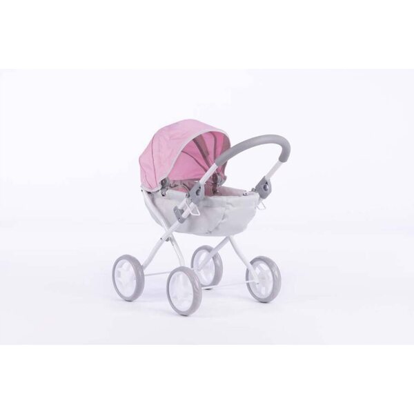 Tiefer Kinderwagen für Susie To-ma-Puppen mit weichen Rädern und Verdeck