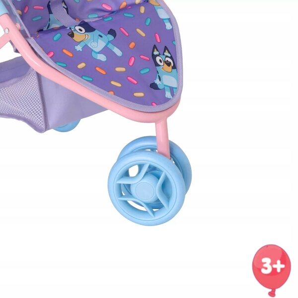 JOIE Bluey Passeggino Triciclo per Bambole con Tettuccio Pieghevole, 3+ Anni