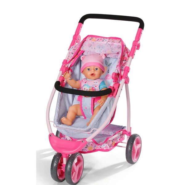 Baby Born 2 in 1 Puppenwagen mit klassischer und sportlicher Funktion